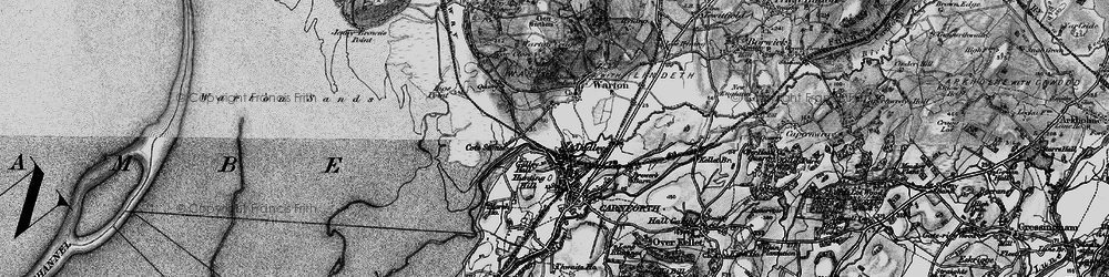 Old map of Millhead in 1898