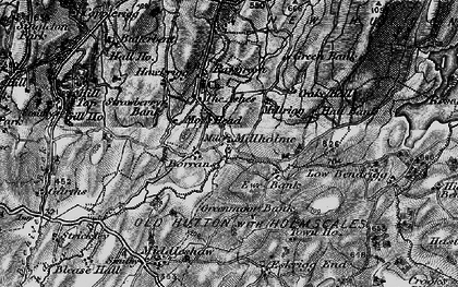Old map of Borrans in 1897