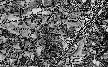 Old map of Millhouses in 1896