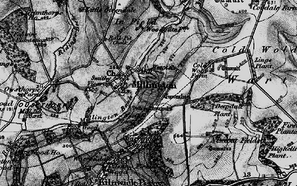 Old map of Whitekeld Dale in 1898