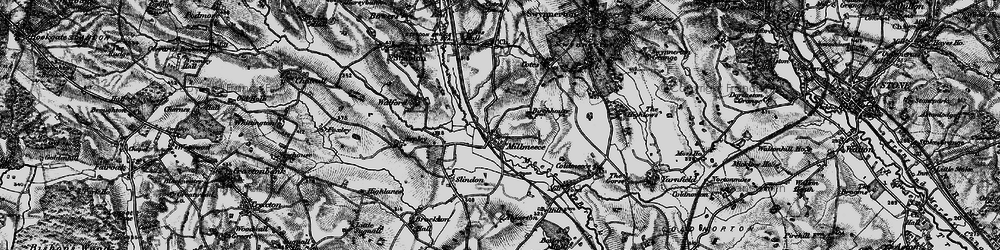 Old map of Millmeece in 1897