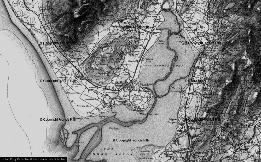 Old Map of Millom, 1897 in 1897