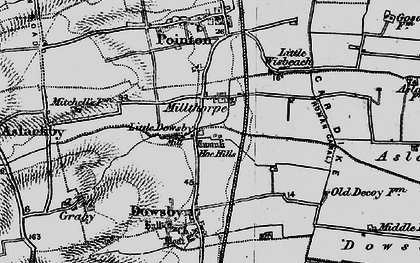 Old map of Millthorpe in 1898