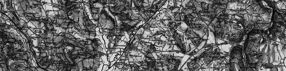 Old map of Millwey Rise in 1898