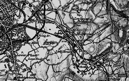 Old map of Milnrow in 1896