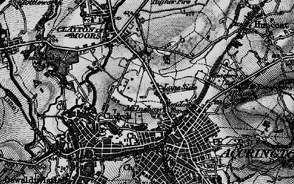 Old map of Milnshaw in 1896