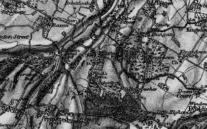 Old map of Milstead in 1895