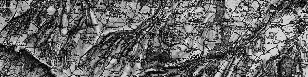 Old map of Milstead in 1895