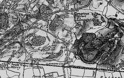 Old map of Milton in 1897