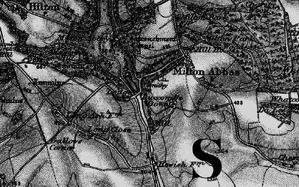 Old map of Milton Abbas in 1898