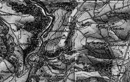 Old map of Milton Combe in 1896