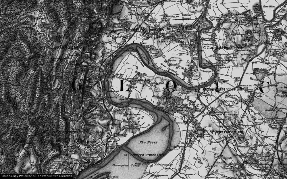 Old Map of Milton End, 1896 in 1896