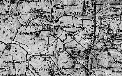 Old map of Milton Green in 1897