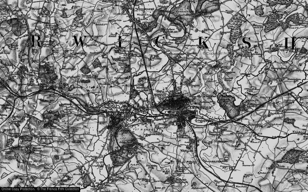 Old Map of Milverton, 1898 in 1898