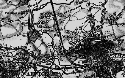 Old map of Milverton in 1898