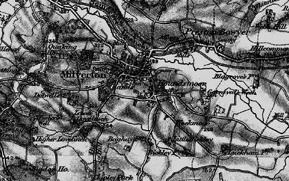 Old map of Milverton in 1898