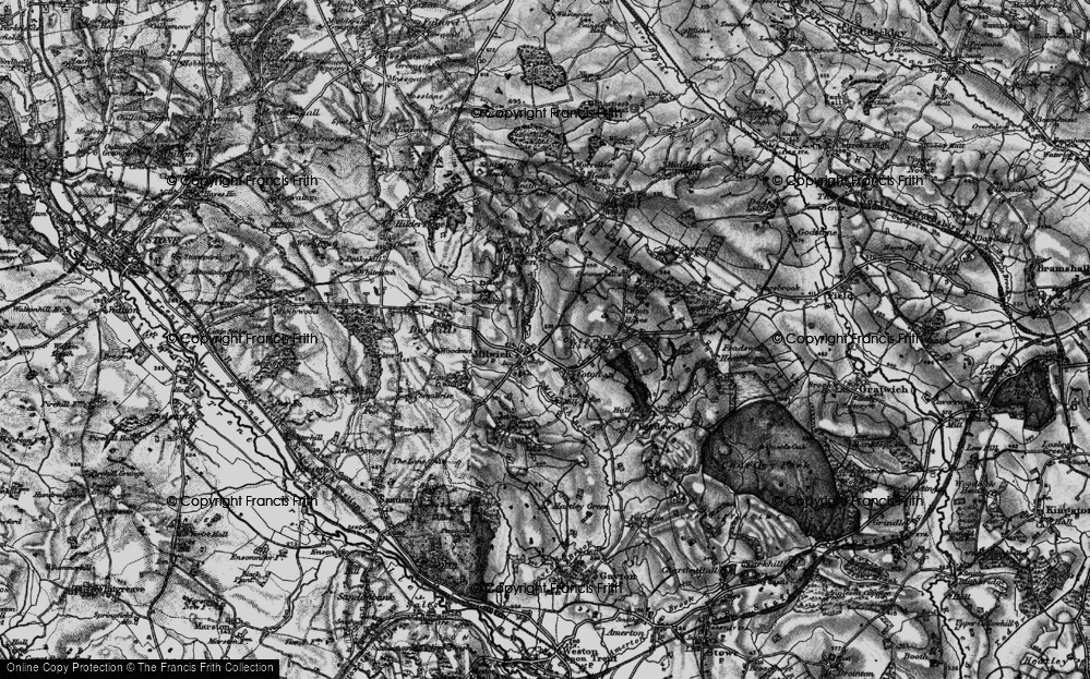 Old Map of Milwich, 1897 in 1897