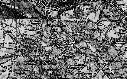Old map of Milwr in 1896