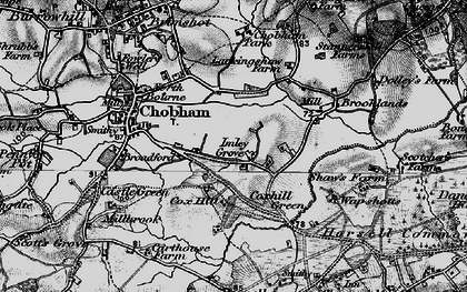 Old map of Mimbridge in 1896
