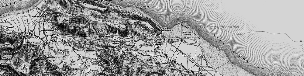 Old map of Minehead in 1898