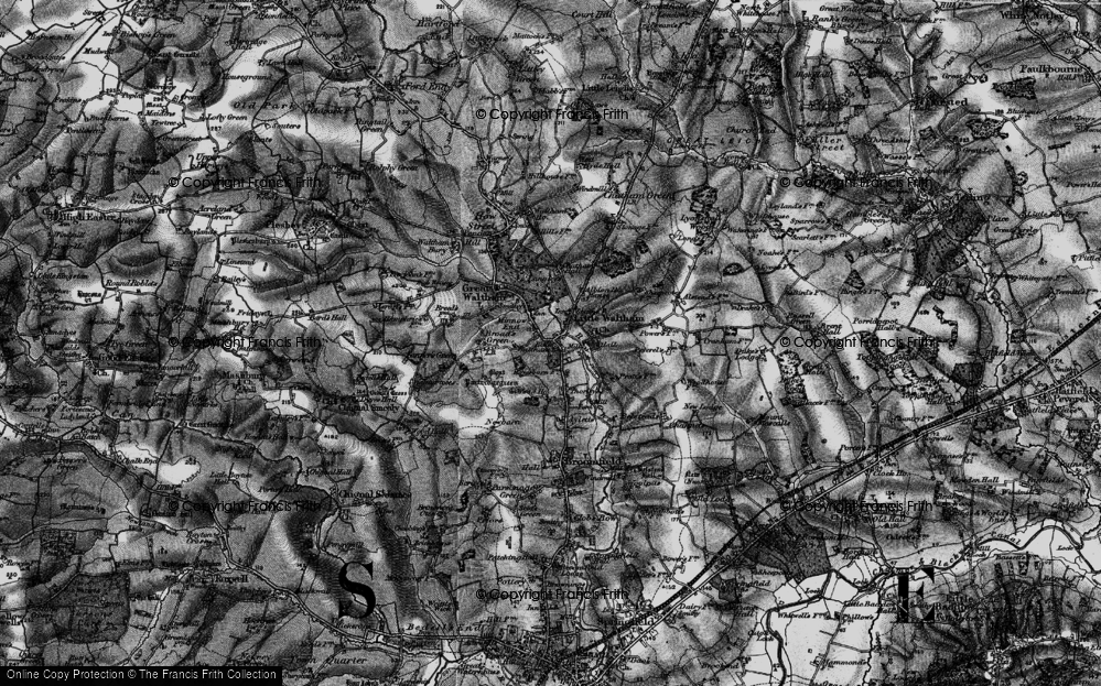 Old Map of Minnow End, 1896 in 1896