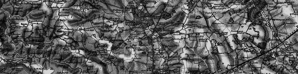 Old map of Minnow End in 1896