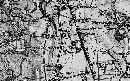 Old map of Minshull Vernon in 1897