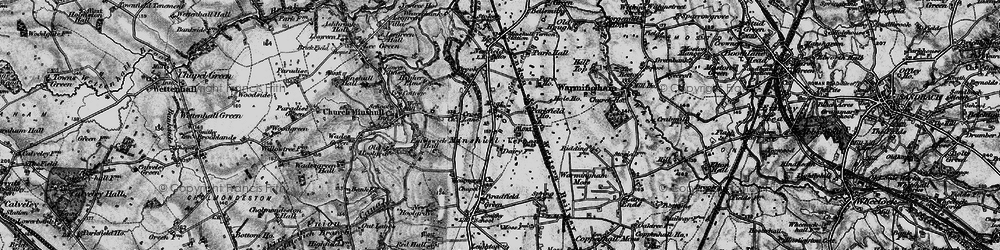 Old map of Minshull Vernon in 1897