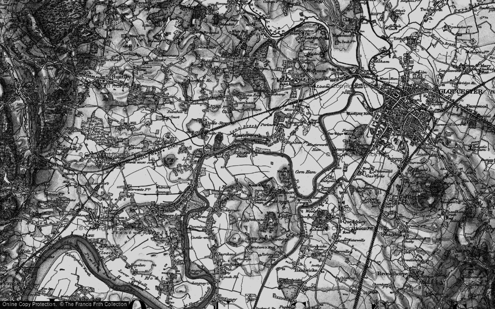 Old Map of Minsterworth, 1896 in 1896