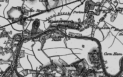Old map of Minsterworth in 1896