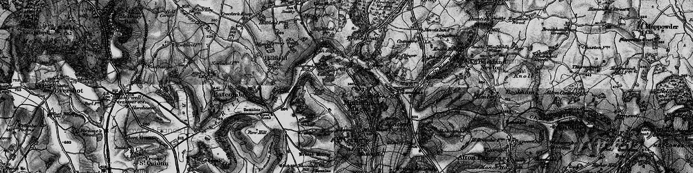 Old map of Minterne Magna in 1898