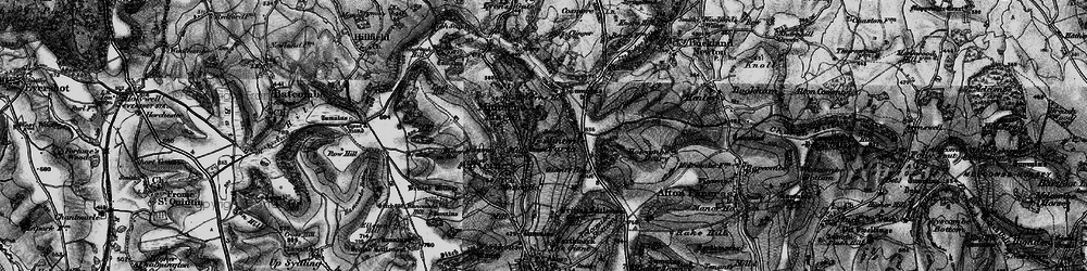 Old map of Minterne Parva in 1898