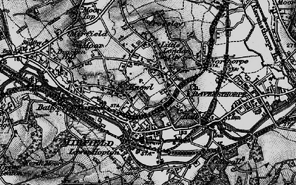 Old map of Mirfield in 1896