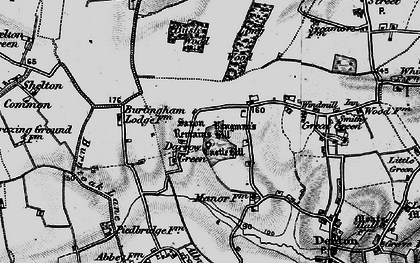 Old map of Misery Corner in 1898
