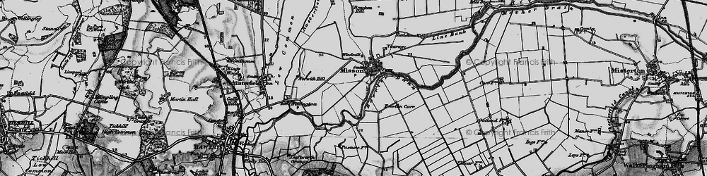 Old map of Misson in 1895
