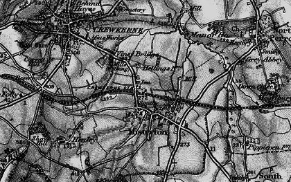 Old map of Misterton in 1898