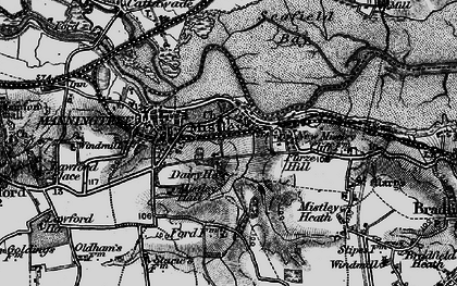 Old map of Mistley in 1896