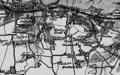 Old map of Mistley Heath in 1896