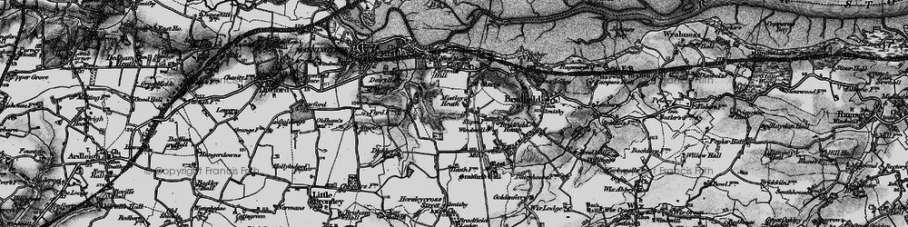 Old map of Mistley Heath in 1896