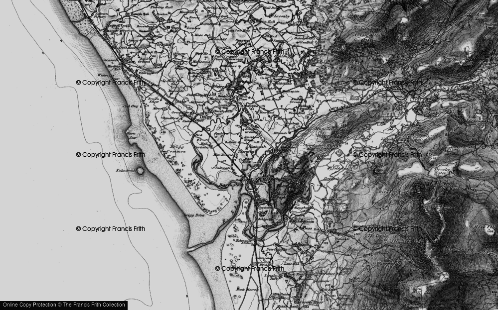 Old Map of Mite Houses, 1897 in 1897