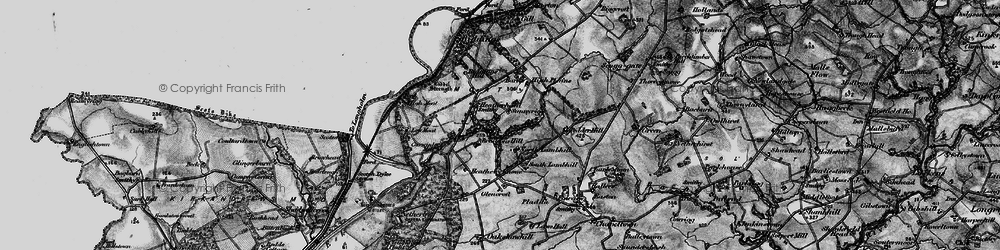 Old map of Bruntons Hill in 1897