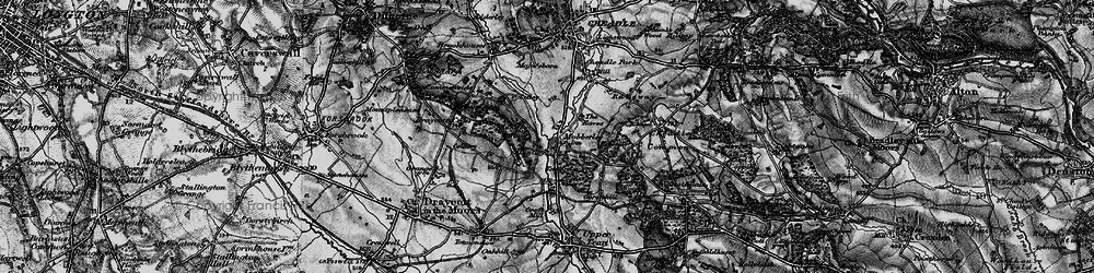 Old map of Mobberley in 1897