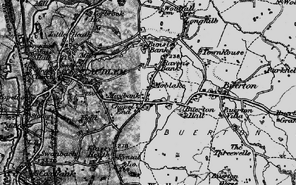 Old map of Moblake in 1897