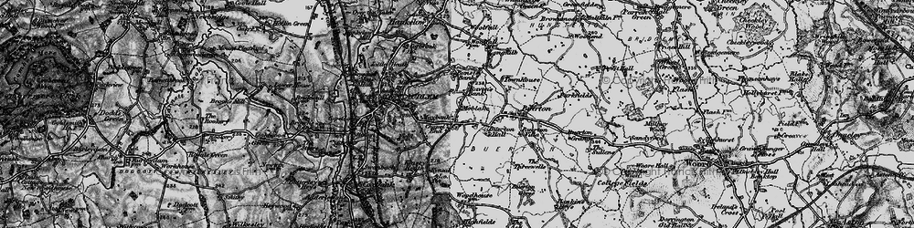 Old map of Moblake in 1897