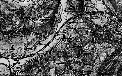 Old map of Mochdre in 1899