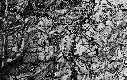 Old map of Bronllan in 1899