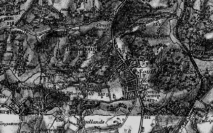 Old map of Modest Corner in 1895