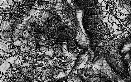 Old map of Moel Tryfan in 1899