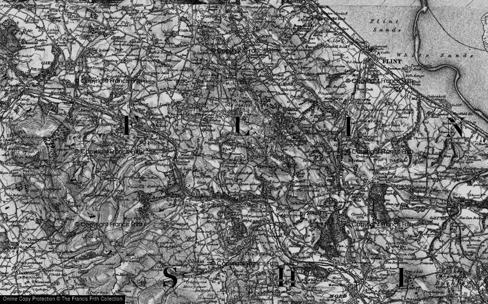 Old Map of Moel-y-crio, 1896 in 1896