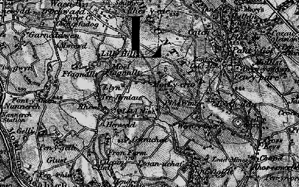 Old map of Moel-y-crio in 1896